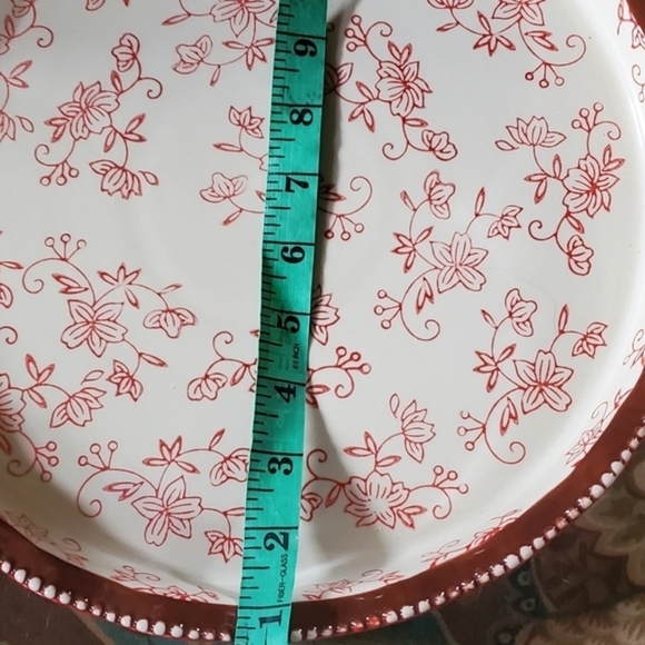 Temptations Red Floral Lace Tray NEW - Picture 5 of 7